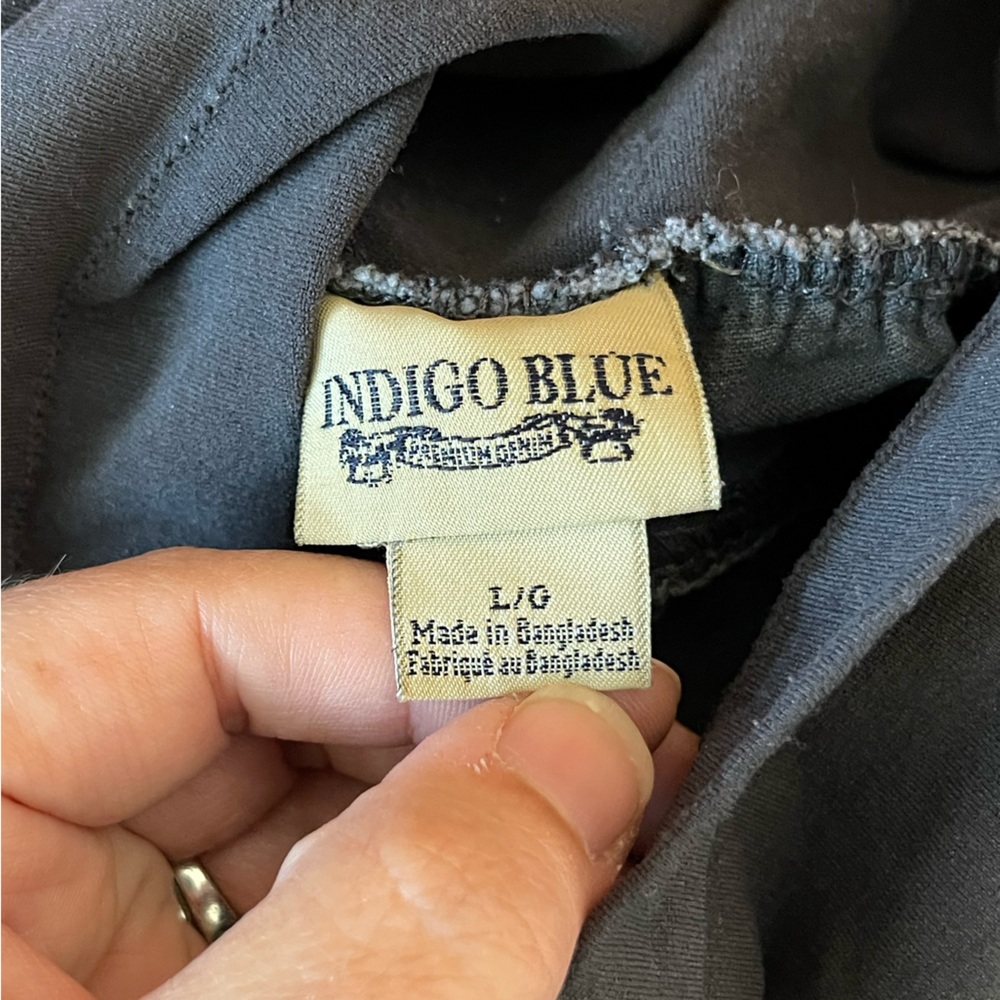 Indigo Blue Stretch Panel Maternity Jeans - Picture 5 of 7